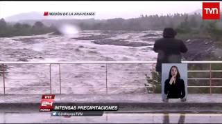 24 horas - Temuco Inundado, Noticia TVN 01.06.2015