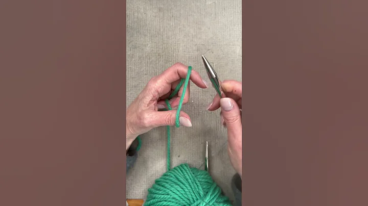 Knitting for beginners: long tail cast on without a slipknot