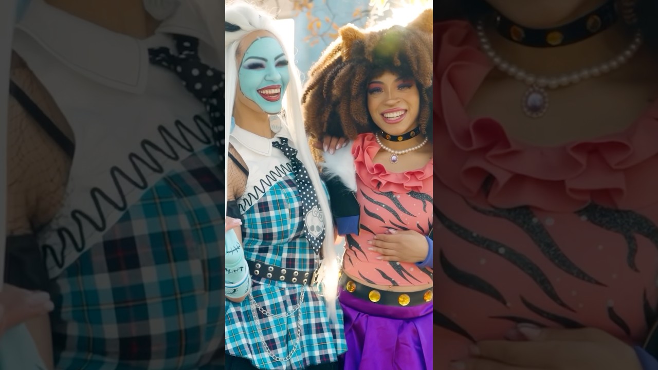 🐺GORGEOUS MONSTER HIGH GHOULS⚡Cosplay at MCM London🧟‍♀️ #shorts