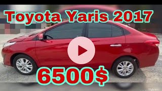 #លក់ឡាន #តំលៃធូរៗថ្លៃ លក់ឡាន Toyota Yaris 2017 តំលៃ6500$ ឡានស្អាត