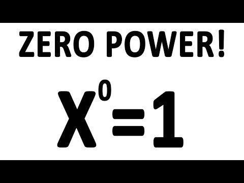 Video: Varför är en exponent till 0-potensen 1?