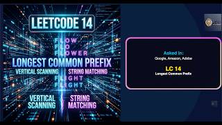 LeetCode 14: Longest Common Prefix in less than 3 minutes | Vertical Scanning