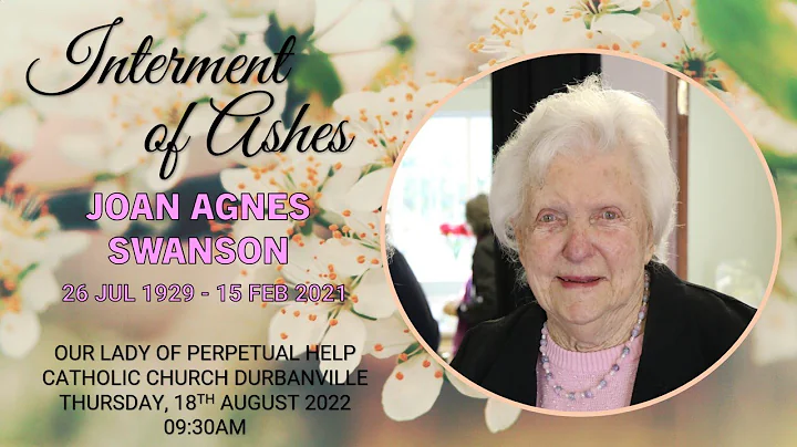INTERMENT OF ASHES  |   JOAN SWANSON   |26 JUL 192...