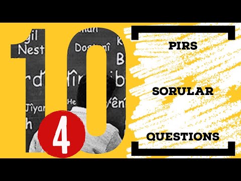 Kürtçe Kelimeler ve Cümleler (Sesli) #4 (10 - Pirs, Soru, Questions)