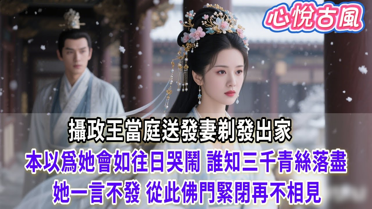 【一口氣看完】攝政王當庭送發妻剃發出家，本以爲她會如往日哭鬧，誰知三千青絲落盡她一言不發，從此佛門緊閉再不相見#古言#小説#古風#故事#爽文#大女主#完結