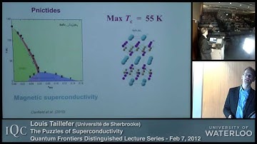 Quantum Frontiers Lecture: Louis Taillefer - The Puzzles of Superconductivity
