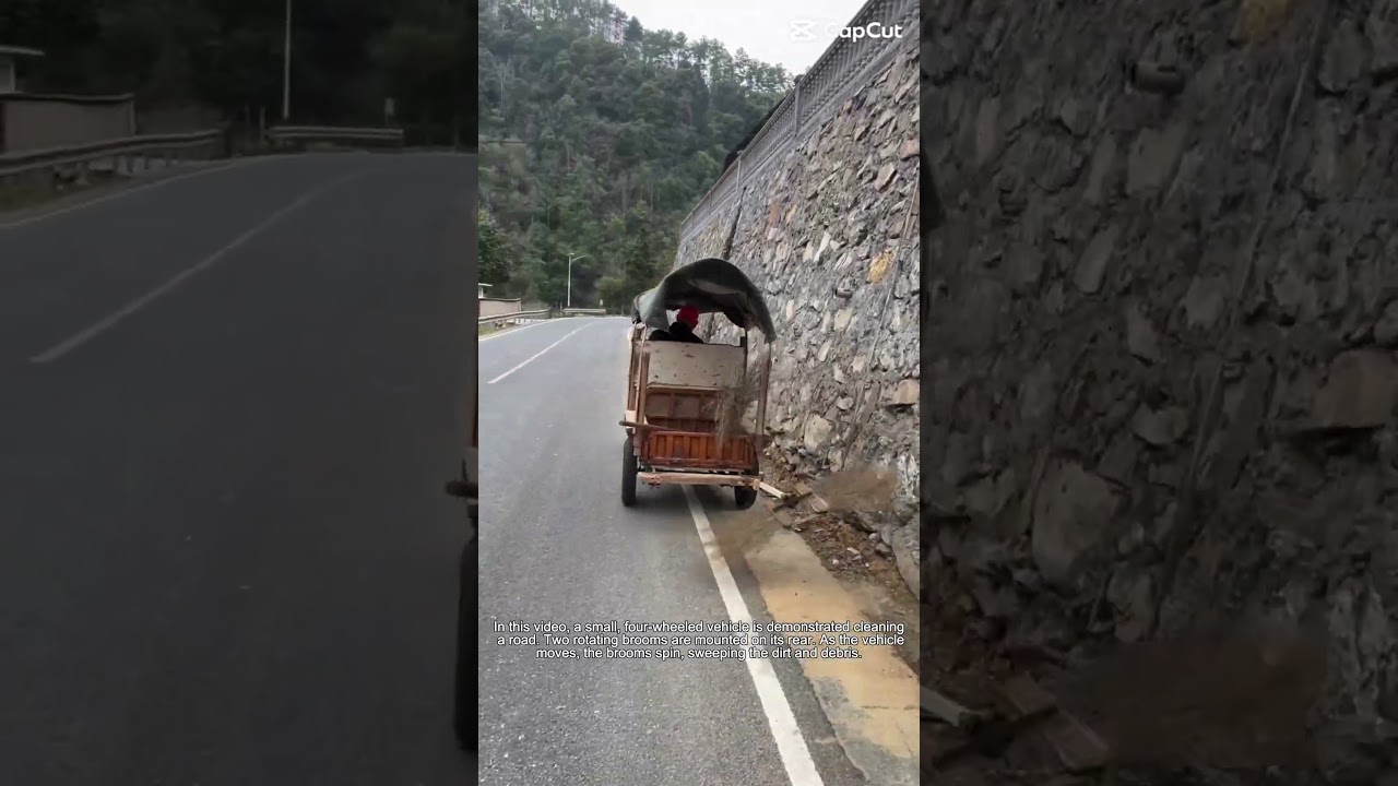 Simple Street Sweeper in Action- Good tools and machinery can increase work efficiency