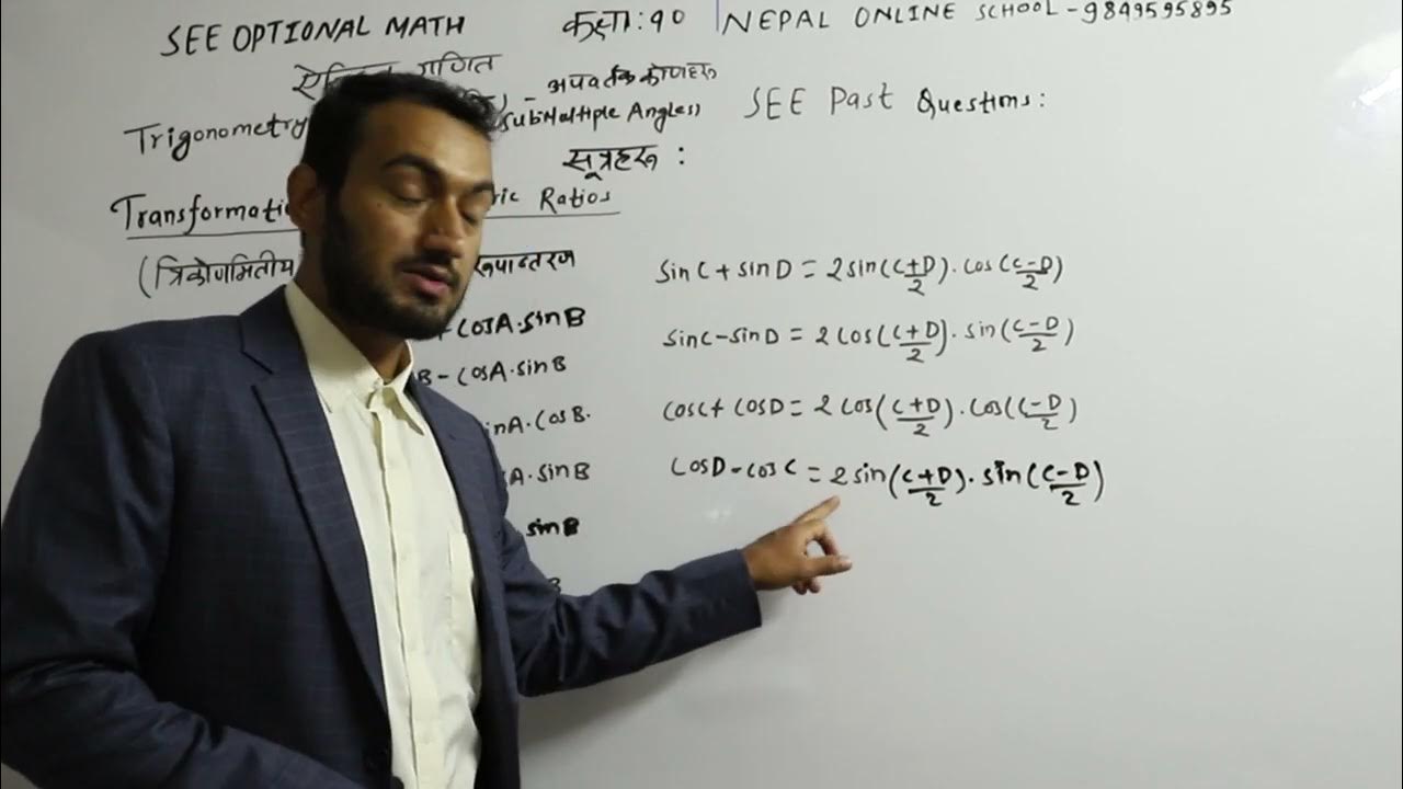 Class 10 Opt Math Trigonometry Multiple angles formula and concepts grade 10 opt math in