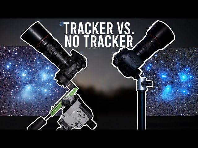 Tracker vs. No Tracker for ASTROPHOTOGRAPHY (Shooting the Pleiades) class=