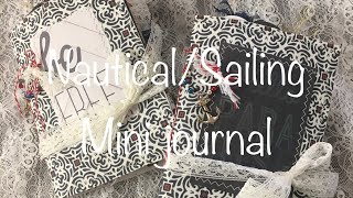 Nautical/Sailing mini junk journals flip through
