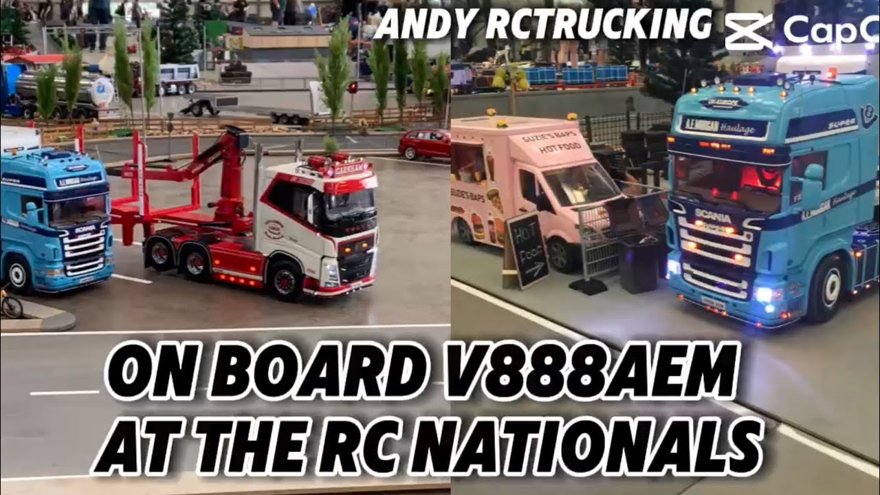 On board POV at the uk’s BIGGEST RC truck event- scania man actros Volvo construction