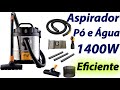 Aspirador de pó e água wap: Aspirador de pó e água 1400w Barril Aço Inox com Soprador