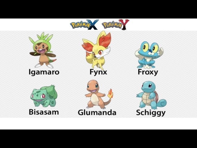 Pokemon X and Y starters 6