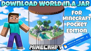 How To Download World In A Jar Map In Minecraft Pocket Edition || Minecraft screenshot 5