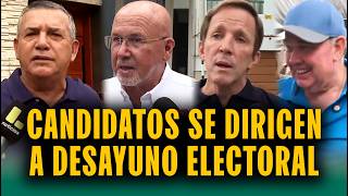 ¿Dónde recibirán los resultados? Esto dijeron los candidatos Urresti, Bruce, Allison y Aliaga