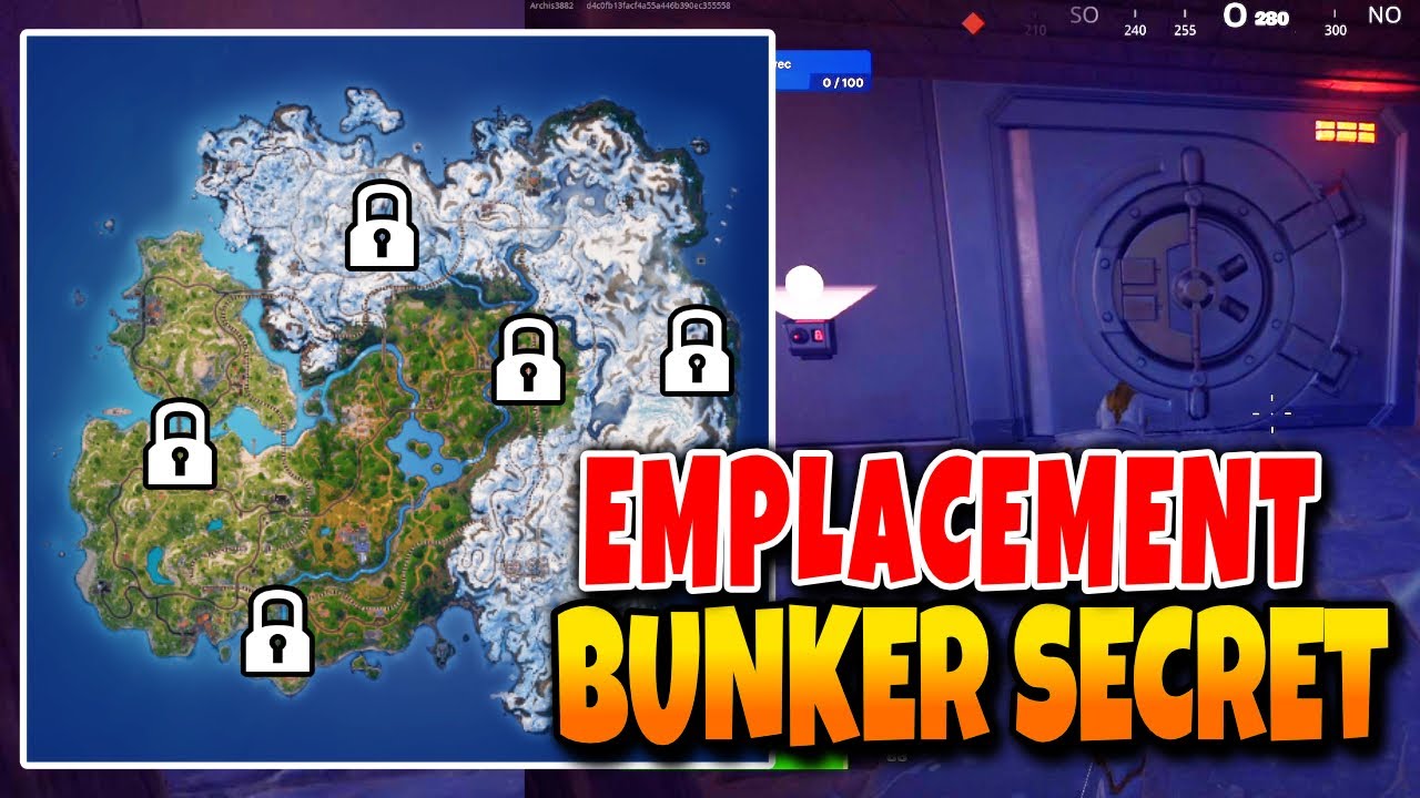 Emplacements de COFFRE SECRET Fortnite Chapitre 5 - YouTube