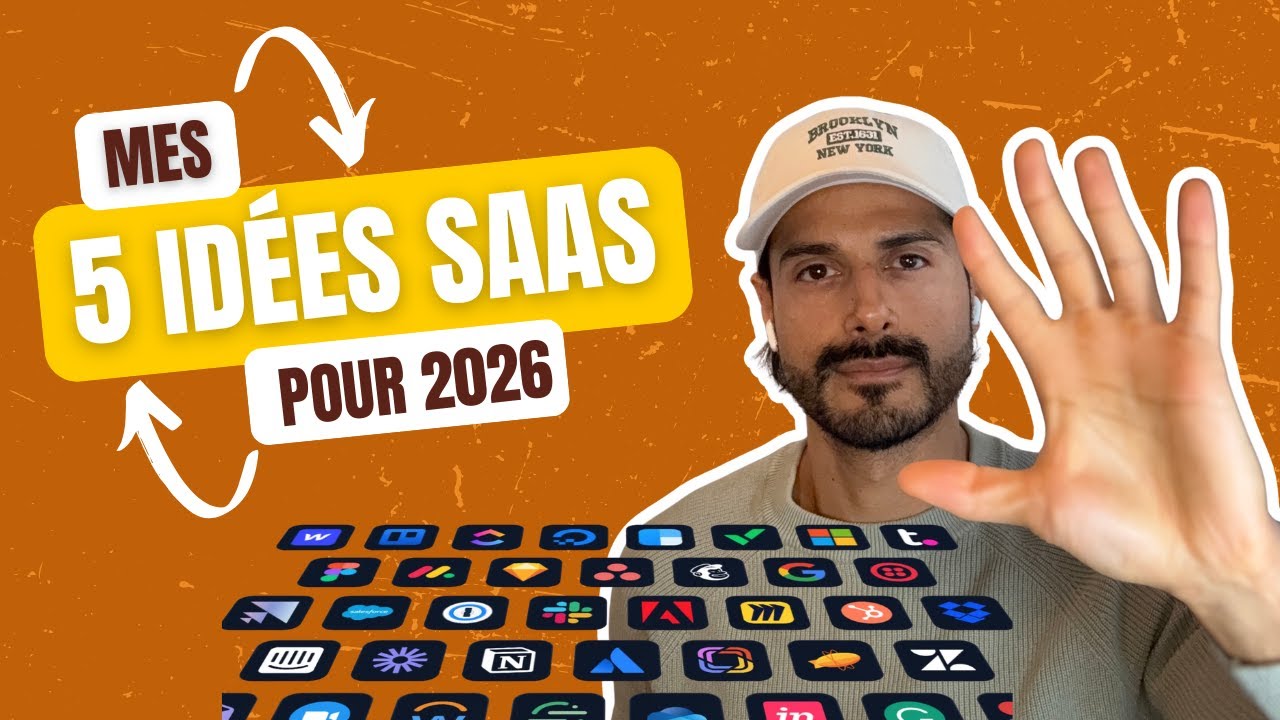 5 Idées de SaaS Ideas pour 2026 que Tu Peux Construire et Vendre Cette Semaine