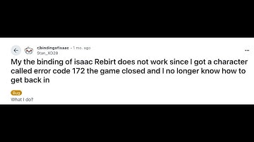 How To Fix The Binding Of Isaac Error Code 172?