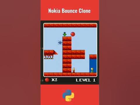Nokia Bounce clone made with python and pygame #shorts #short - YouTube