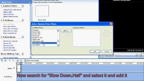 Fast motion , Slow motion video/clip on windows movie maker - xp , win live maker