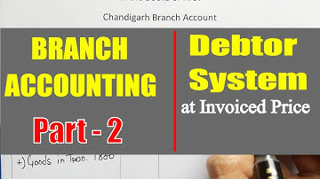 #2 Branch Accounting for Debtor System | Solved Problem with Easy Calculations | JOLLY Coaching