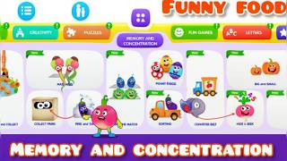 Funny Food! Fruit Sorting to Spaceship Piloting | Brain Training screenshot 5