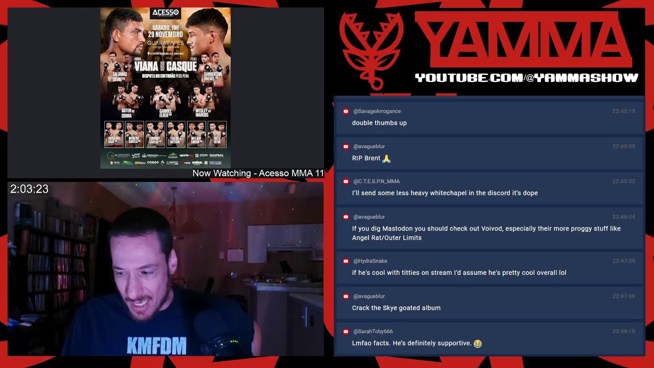 Acesso MMA 11 watch-along with yer boy!!