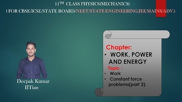 Work done(by constant force problems) part 2