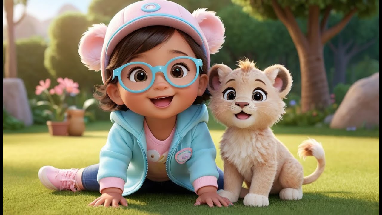 Little Lion Learns to Roar | Animal Sounds & Confidence Learning for Toddlers & Kids