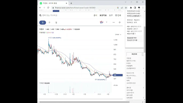 065060지엔코 주가 전망 및 차트 분석