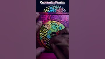 Make colourful spirograph design easy #shorts #spirograph #art #lineart #2025