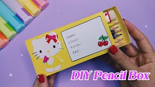 How To Make Origami Pencil Box || School Craft Ideas Easy