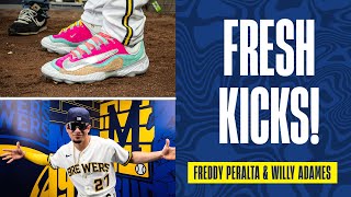 Custom Cleats for Freddy Peralta and Willy Adames | Milwaukee Brewers