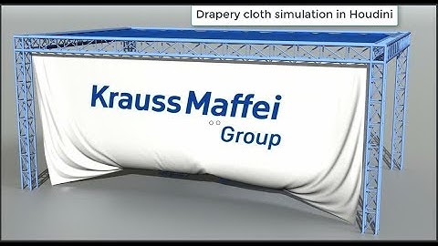 Drapery cloth simulation in Houdini