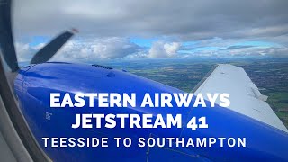 Eastern Airways Jetstream 41 - Teesside to Southampton