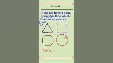 same perimeter but which shape has more area #maths #education