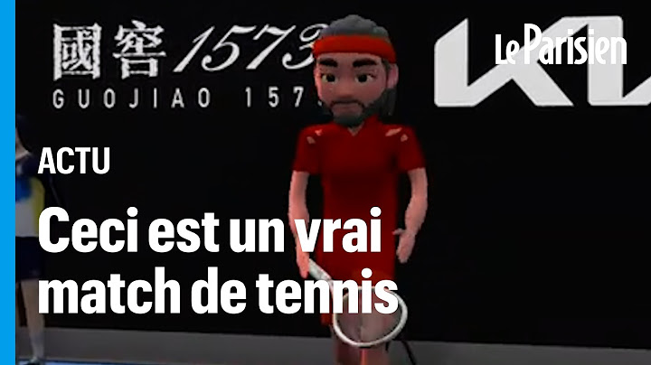 Open d'Australie : les joueurs remplacés par... des avatars lors des retransmissions