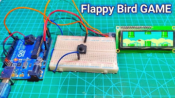 How to make FLAPPY Bird GAME with Arduino using LCD Display Control with Push Button