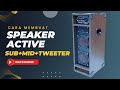 Build speaker active with bluetooth diy  iseng time