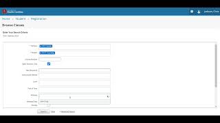 Self Service Carolina: Search for Classes Advanced Search (Students)