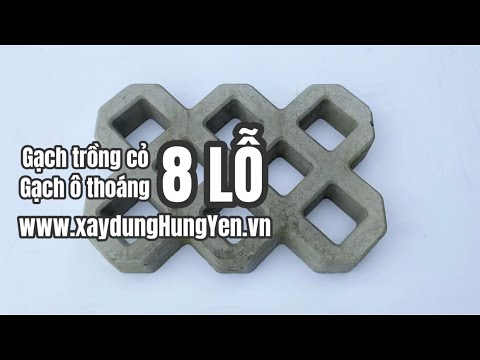 Video Gạch trồng cỏ 8 lỗ - Gạch ô thoáng 8 lỗ - Gạch bông... - youtube
