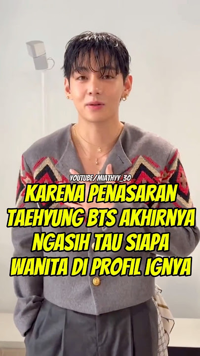Karena penasaran, Taehyung BTS akhirnya ngasih tau siapa wanita di profil Instagramnya #kpop #shorts