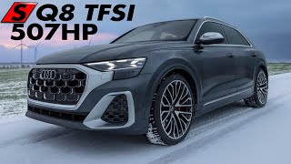 WINTER TEST! 2024 AUDI SQ8 TFSI 507HP V8TT - In Snow, Mud, Rain, Dirt and more. The facelifted SUV