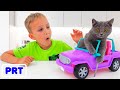História engraçada de gatinhos com Vlad e Niki
