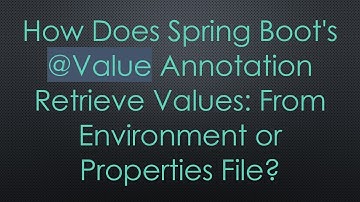 How Does Spring Boot