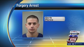 Bank teller leads police to suspect in forgery case