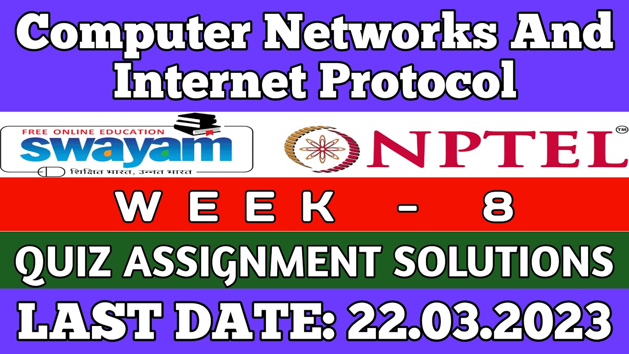 computer networks and internet protocol nptel assignment answers week 8