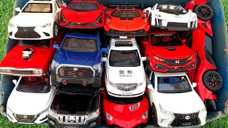 Box Full of Model Cars /McLaren Senna, Lamborghini Svj, Koenigsegg, Apollo Project EVO, Honda Civic