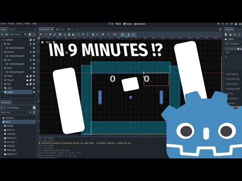 How to make Pong in Godot 4 in 9 minutes