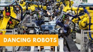 Industry 4.0 Manufacturing KUKA Robots Building SEAT Cars